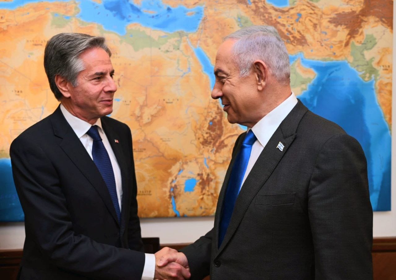 Израильская Правда. Биньямин Нетаниягу и госсекретарь США Энтони Блинкен проводят встречу за закрытыми дверями