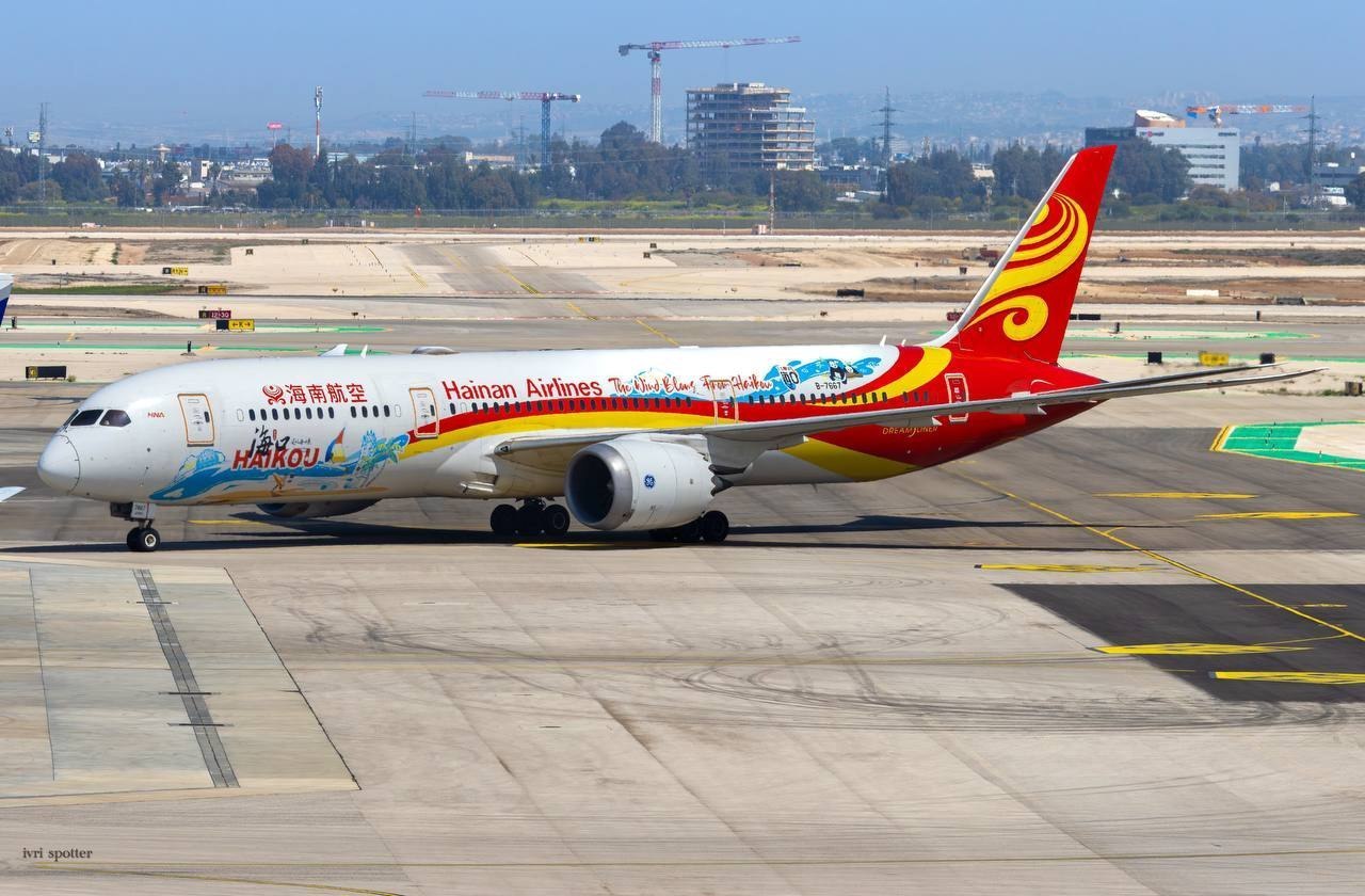Hainan Airlines возвращается в Израиль: возобновляются прямые рейсы в Китай